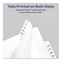 Dividers & Tabs | Avery 82200 10-Tab "2-in 11 in. x 8.5 in. Allstate Style Preprinted Legal Exhibit Side Tab Index Dividers - White (25/Pack) image number 5