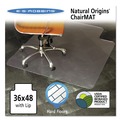 Office Chair Mats | ES Robbins 143002 36 x 48 Natural Origins Chair Mat with Lip for Hard Floors - Clear image number 2