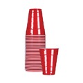 Just Launched | Hefty PAC C20950 Easy Grip Disposable Plastic 9 oz. Party Cups - Red (50/Pack, 12 Packs/Carton) image number 2