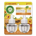 Odor Control | Air Wick 62338-85175 0.67 oz Scented Oil Twin Refill - Hawai'i Exotic Papaya/Hibiscus Flower (2/Pack) image number 0