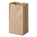 Just Launched | Ross & Wallace Paper Products 100308500PK/BL 6 in. x 3.88 in. x 12.5 in. #8 Size Grocery Paper Bags - Kraft (500/Bundle) image number 2
