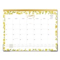 Bulletin Boards | Blue Sky 149063 22 in. x 17 in. 12-Month (Jan to Dec): 2026 Mimosa Monthly Desk Pad Calendar - Lemon Artwork, White/Yellow/Green Sheets image number 0
