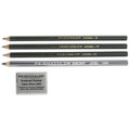 Pencils | Prismacolor 2502 Scholar 2 millimeter Assorted Lead Hardness Ratings Graphite Pencil Set - Black Lead/Dark Green Barrel (4/Pack) image number 0