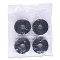 Just Launched | Alera ALESW590004 5 in. Wheel Grip Ring Stem Optional Casters for Wire Shelving - Black (4/Set) image number 2
