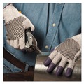 Cleaning Gloves | Ansell KCC 97431 230 mm Length G60 Purple Nitrile Gloves - Medium/Size 8, Black/White (12 Pairs/Carton) image number 2