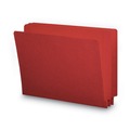 File Folders | Smead 25710 0.75 in. Expansion Shelf-Master Reinforced End Tab Colored Folders - Letter Size/Red (100/Box) image number 0