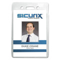 Label & Badge Holders | SICURIX BAU67820 SICURIX 2.75 in. x 4.13 in. Vertical Badge Holder - Clear (12/Pack) image number 4