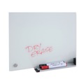 White Boards | Universal UNV43233 48 in. x 36 in. Frameless Glass Marker Board - White Surface image number 2