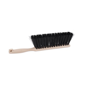 Boardwalk BWK5308 3.5 in. Plastic Handle 4.5 in. Polypropylene Counter Brush - Black/Tan