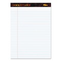 Notebooks & Pads | TOPS 63960 (50) White 8.5 in. x 11.75 in. Sheets Wide/Legal Rule Docket Gold Ruled Perforated Pads (12/Pack) image number 1