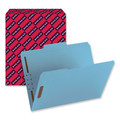 File Folders | Smead 12040 0.75 in. Expansion Top Tab Colored 2-Fastener Folders - Letter Size/Blue Exterior (50/Box) image number 7
