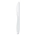 Cutlery | SOLO HSWKX-0007 Impress Heavyweight Full-Length Polystyrene Knife - White (100/Box, 10 Boxes/Carton) image number 0