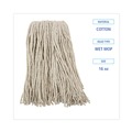 Just Launched | Boardwalk BWK216CCT 16 oz. Cotton Premium Cut-End Wet Mop Heads - White (12/Carton) image number 4