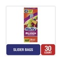 Food Service | Hefty 00R88071 10.56 in. x 11 in. Gallon Slider Stand and Fill Food Storage Bags - Clear (30/Box) image number 4