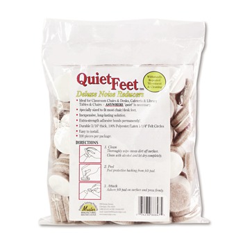  | Master Caster 88847 Quiet Feet 1.25 in. Diameter Deluxe Noise Reducers - Circular Beige (100/Pack)