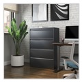 Office Filing Cabinets & Shelves | Alera 25495 36 in. x 18.63 in. x 52.5 in. 4-Drawer Lateral File - Charcoal image number 1