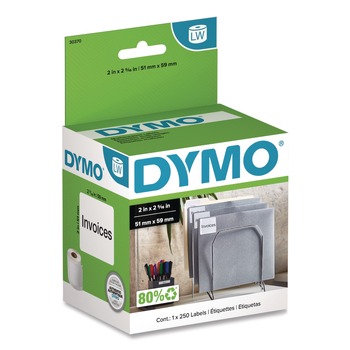 DYMO 30370 LabelWriter 2 in. x 2.31 in. Multipurpose Labels - White (1-Roll)