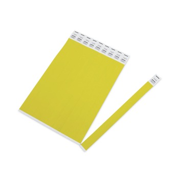 PRODUCTS | Advantus 91123 9.75 in. x 0.75 in. Numbered Crowd Management Wristbands - Neon Yellow (500/Pack)