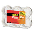 Labels | Scotch 3650-6 1.88 in. x 54.6 yards 3 in. Core Storage Tape - Clear (6/Pack) image number 1