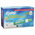 Washable Markers | EXPO 80004A Broad Chisel Tip Low-Odor Dry-Erase Marker - Green (1-Dozen) image number 0