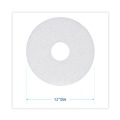 Just Launched | Boardwalk BWK4012WHI 12 in. Diameter Polishing Floor Pads - White (5/Carton) image number 3