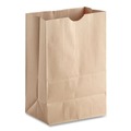  | Ross & Wallace Paper Products 110410 12 in. x 7 in. x 17 in. 52 lbs. Capacity 1/6 BBL Grocery Paper Bags - Kraft (500/Bundle) image number 1