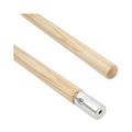  | Boardwalk BWK833 1.13 in. Diameter x 54 in. Lacquered Wood Lie-Flat Screw-In Mop Handle - Natural image number 1