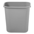 Trash & Waste Bins | Rubbermaid Commercial FG295600GRAY 7-Gallon Rectangular Deskside Wastebasket - Gray image number 1