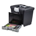 Office Filing Cabinets & Shelves | Storex 61523U02C 11.5 in. x 14.3 in. x 13 in. Letter File Box with Tray - Black (2/Carton) image number 3