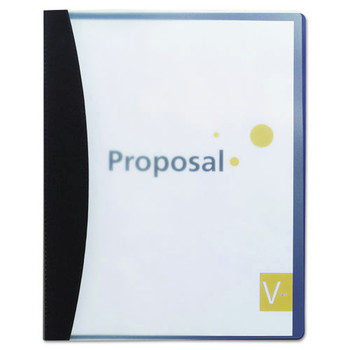 GBC W21533 8.5 in. x 11 in. Report Cover with Hidden Swing Clip - Frosted/Black