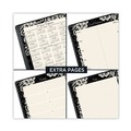 Notebooks & Pads | AT-A-GLANCE 541-905 Lacey 11 in. x 8.5 in. 13-Month Jan. 2026 to Jan. 2027 Weekly Block Format Professional Appointment Book - Black/White image number 4