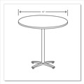 Office & Office Supplies | HON HBTTRND42.N.B9.LOFT 42 in. Diameter Between Round Table Top - Silver Mesh image number 3