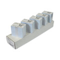 Sheet Protectors | C-Line 89007 3.38 in. x 2.13 in. PVC ID Badge Card - White (100/Pack) image number 3