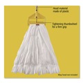 Mops | Rubbermaid Commercial FGH126000000 Invader 60 in. Aluminum Side-Gate Wet-Mop Handle - Gray/Yellow image number 5