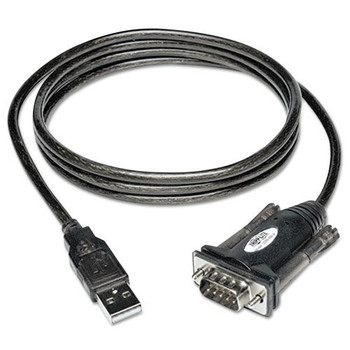 Tripp Lite U209-000-R 5 ft. USB-A to Serial Adapter Cable - Black