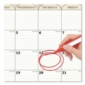Back to School Sale | House of Doolittle 319 14.88 in. x 12 in. 12-Month (Jan-Dec 2026) Recycled Monthly Horizontal Wall Calendar - White/Sand Sheets image number 2
