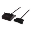 Cleaning Tools | Carlisle 36141503 11.8w x 36h Duo-Pan Upright Dust Pan and Broom with 24.5 in. Handle - Black image number 0