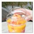 Cups and Lids | Karat C-KDL107 32 oz. Cold Cup Dome PET Plastic Lids - Clear (500/Carton) image number 2