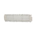 Just Launched | Boardwalk BWK1636 36 in. x 5 in. Disposable Cotton/Synthetic Dust Mop Head With Sewn Center Fringe - White image number 0