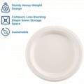 Bowls and Plates | Dixie Ultra DIX SXP10W 10 in. Diameter Heavy-Weight Paper Plates - White (4/Carton) image number 2