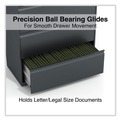 Office Filing Cabinets & Shelves | Alera 25495 36 in. x 18.63 in. x 52.5 in. 4-Drawer Lateral File - Charcoal image number 3