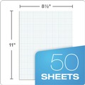 Notebooks & Pads | TOPS 35041 Cross-Section Quadrille Rule (4 sq-in. / 1 sq-in.) 8.5 in. x 11 in. Cross Section Pads (50 Sheets/Pad) image number 2