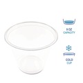Cups and Lids | Boardwalk BWKPET9S 9 oz. Squat PET Cold Cups - Clear (1000/Carton) image number 9