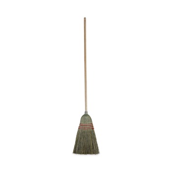 CLEANING TOOLS | Boardwalk BWK920YEA 55 in. Mixed Fiber Bristles Maid Broom - Natural