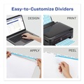 Dividers & Tabs | Avery 11446 Index Maker 11 in. x 8.5 in. 5-Tab Print and Apply Clear Label Dividers - White (25/Box) image number 5