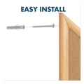 Bulletin Boards | Quartet S554 48 in. x 36 in. Oak Finished Fiberboard (MDF) Frame Combination Board - Brown/White Surface image number 7