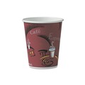  | SOLO OF10BI-0041 10 oz. Paper Bistro Design Hot Drink Cups - Maroon (300/Carton) image number 0