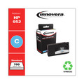 Ink & Toner | Factory Reconditioned Innovera IVR952C 700 Page-Yield Remanufactured Ink Replacement for 952 (L0S49AN) - Cyan image number 2