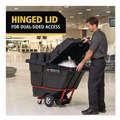 Trash Cans | Rubbermaid Commercial 2221456 BRUTE 28.85 in. x 57.10 in. x 9.7 in. Rotomolded Tilt Truck Lid - Black image number 4