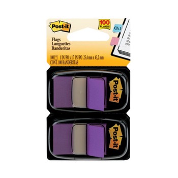 JUST LAUNCHED | Post-it Flags 680-PU2 Standard Page Flags in Dispenser - Purple (50-Flags/Dispenser, 2-Dispensers/Pack)